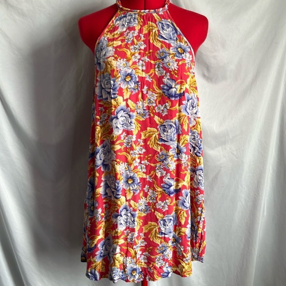 SM281 American eagle outfitters lightweight summer dress with braided neckline